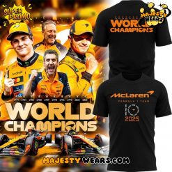 McLaren Formula 1 Team Wordmark Constructors’ 10 Times Black Shirt