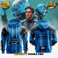 Mercedes George Russell Premium F1 Helmet Special Hoodie