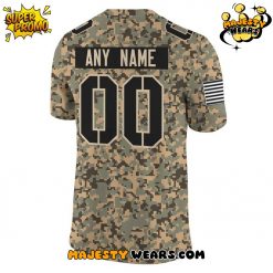 Miami Hurricanes Military Camo Mode Custom Football Jersey