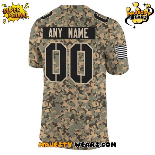Miami Hurricanes Military Camo Mode Custom Football Jersey
