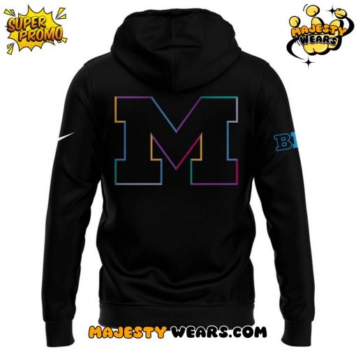 Michigan Wolverines x Crucial Catch Intercept Cancer 2025 Special Hoodie