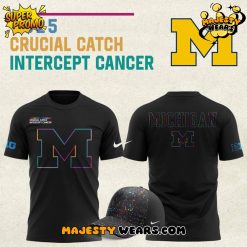 Michigan Wolverines x Crucial Catch Intercept Cancer 2025 Special Tee