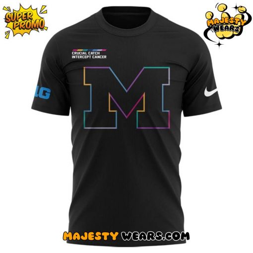 Michigan Wolverines x Crucial Catch Intercept Cancer 2025 Special Tee