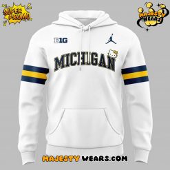Michigan Wolverines x Hello Kitty Special White Hoodie