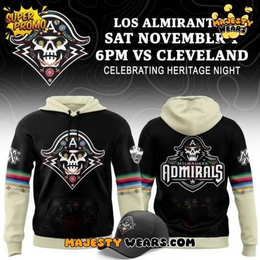 Milwaukee Admirals” Dia De Los Muertos ” 2025 Special Hoodie