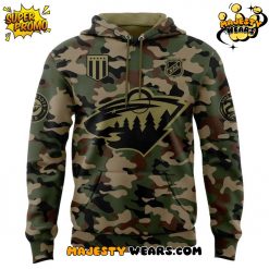 Minnesota Wild Salute To Service Military Appreciation Night Camo Hoodie