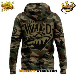 Minnesota Wild Salute To Service Military Appreciation Night Camo Hoodie