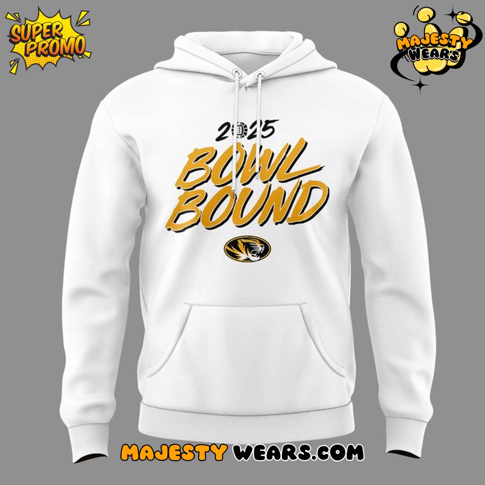 Missouri Tigers 2025 Bowl Bound Special White Hoodie Missouri Tigers 2025 Bowl Bound Special White Hoodie