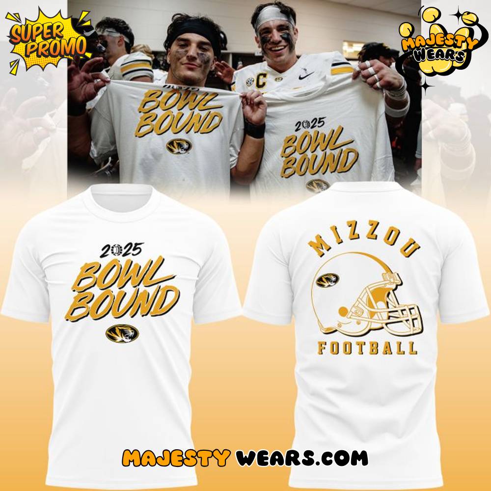 Missouri Tigers 2025 Bowl Bound Special White Tee Missouri Tigers 2025 Bowl Bound Special White Tee