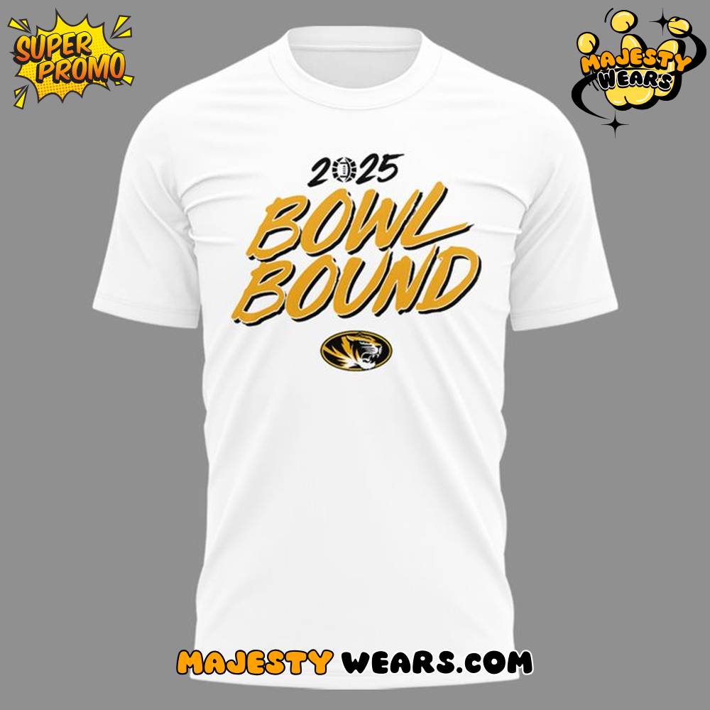 Missouri Tigers 2025 Bowl Bound Special White Tee Missouri Tigers 2025 Bowl Bound Special White Tee
