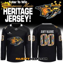 Nashville Predators 2025 Hispanic Music Heritage Custom Hockey Jersey