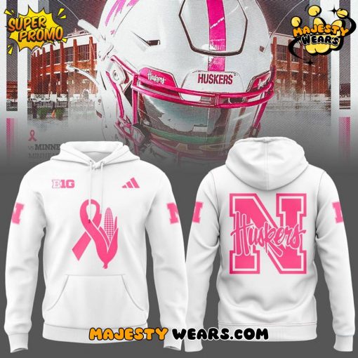Nebraska Cornhuskers Breast Cancer Month 2025 Special Hoodie