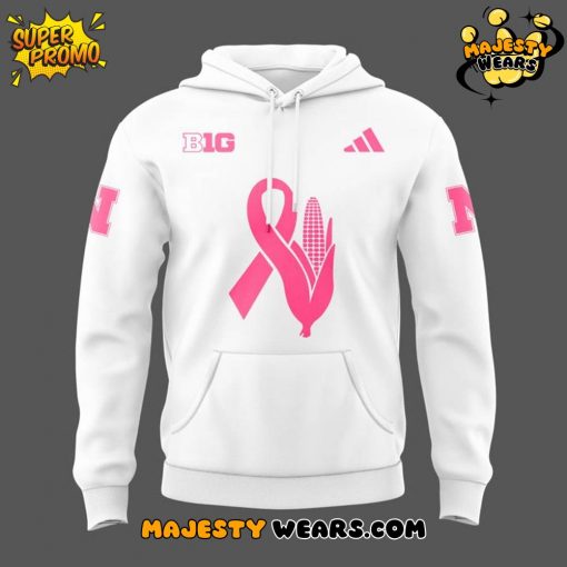 Nebraska Cornhuskers Breast Cancer Month 2025 Special Hoodie
