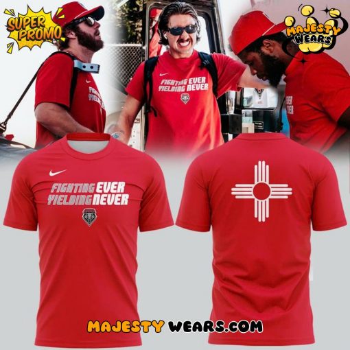 New Mexico Lobos “Fighting Ever Yielding Never” Red T-Shirt