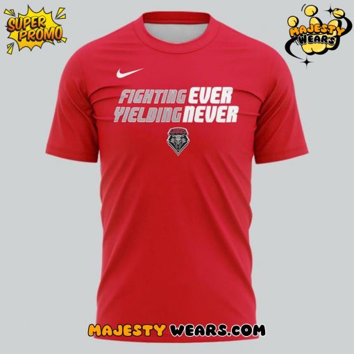 New Mexico Lobos “Fighting Ever Yielding Never” Red T-Shirt