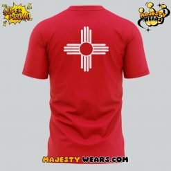 New Mexico Lobos Fighting Ever Yielding Never Red TShirt