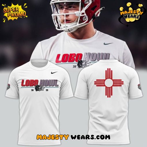 New Mexico Lobos “LOBO HOWL” White Tee