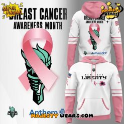 New York Liberty Breast Cancer Awareness Month 2025 Special Hoodie