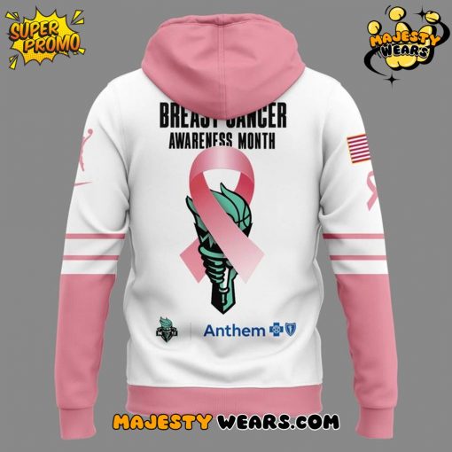 New York Liberty Breast Cancer Awareness Month 2025 Special Hoodie