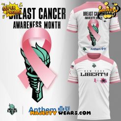 New York Liberty Breast Cancer Awareness Month 2025 Special Tee