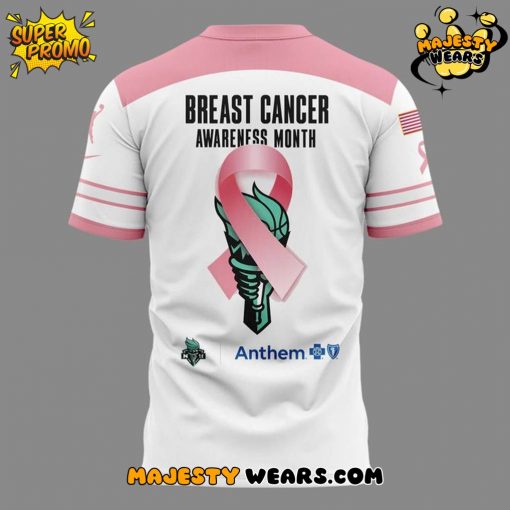 New York Liberty Breast Cancer Awareness Month 2025 Special Tee