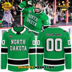 North Dakota Fighting Hawks Special New 2025 Hockey Jersey – Green