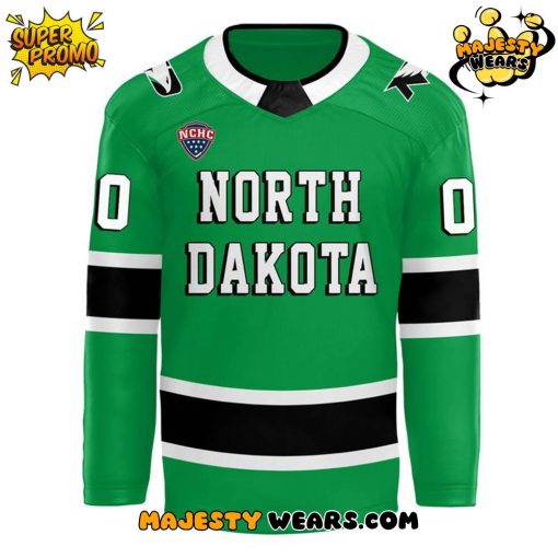 North Dakota Fighting Hawks Special New 2025 Hockey Jersey – Green