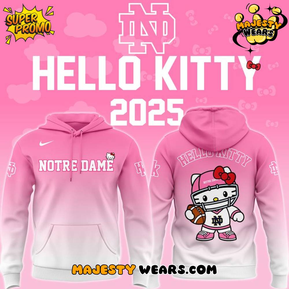 Notre Dame Fighting Irish x Hello Kitty Special Hoodie Notre Dame Fighting Irish x Hello Kitty Special Hoodie