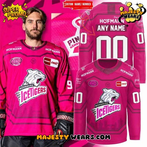 Nürnberg Ice Tigers Pinktober – Nämberch against Cancer 2025 Hockey Jersey