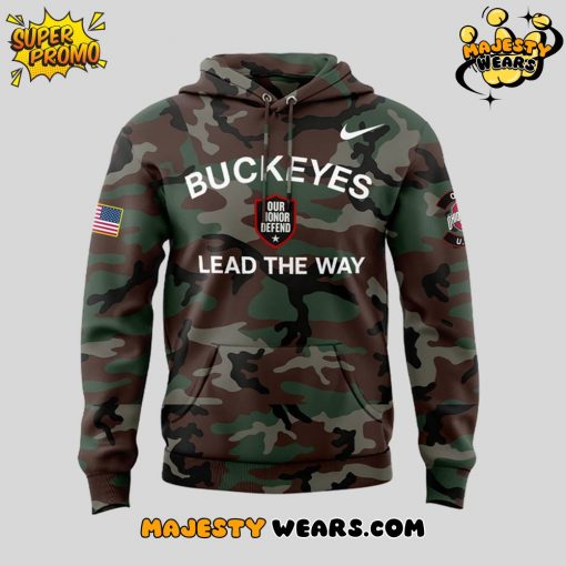 Ohio State Buckeyes 2025 Military Appreciation “Lead The Way” Special Camo Hoodie