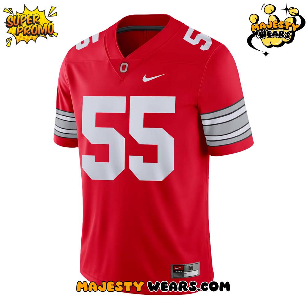 Ohio State Buckeyes Nick Mangold In Memory Legend 1984-2025 Custom Footbal Jersey Ohio State Buckeyes Nick Mangold In Memory Legend 1984-2025 Custom Footbal Jersey