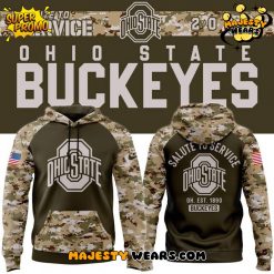 Ohio State Buckeyes Salute To Service 2025 Special Camo Hoodie
