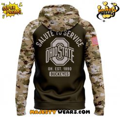 Ohio State Buckeyes Salute To Service 2025 Special Camo Hoodie