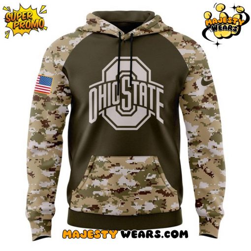 Ohio State Buckeyes Salute To Service 2025 Special Camo Hoodie