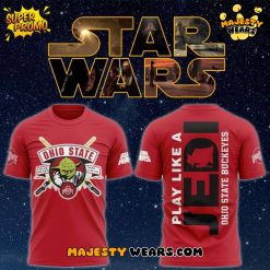 Ohio State Buckeyes x Star Wars Jedi Master Special Red T-Shirt