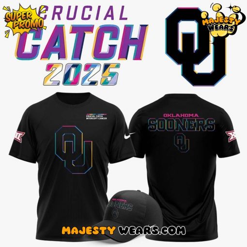 Oklahoma Sooners x Crucial Catch Intercept Cancer 2025 Special Tee