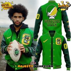 Oregon Ducks “Tie-Dye Out” Grateful Ducks Special Baseball Jacket Oregon Ducks “Tie-Dye Out” Grateful Ducks Special Baseball Jacket