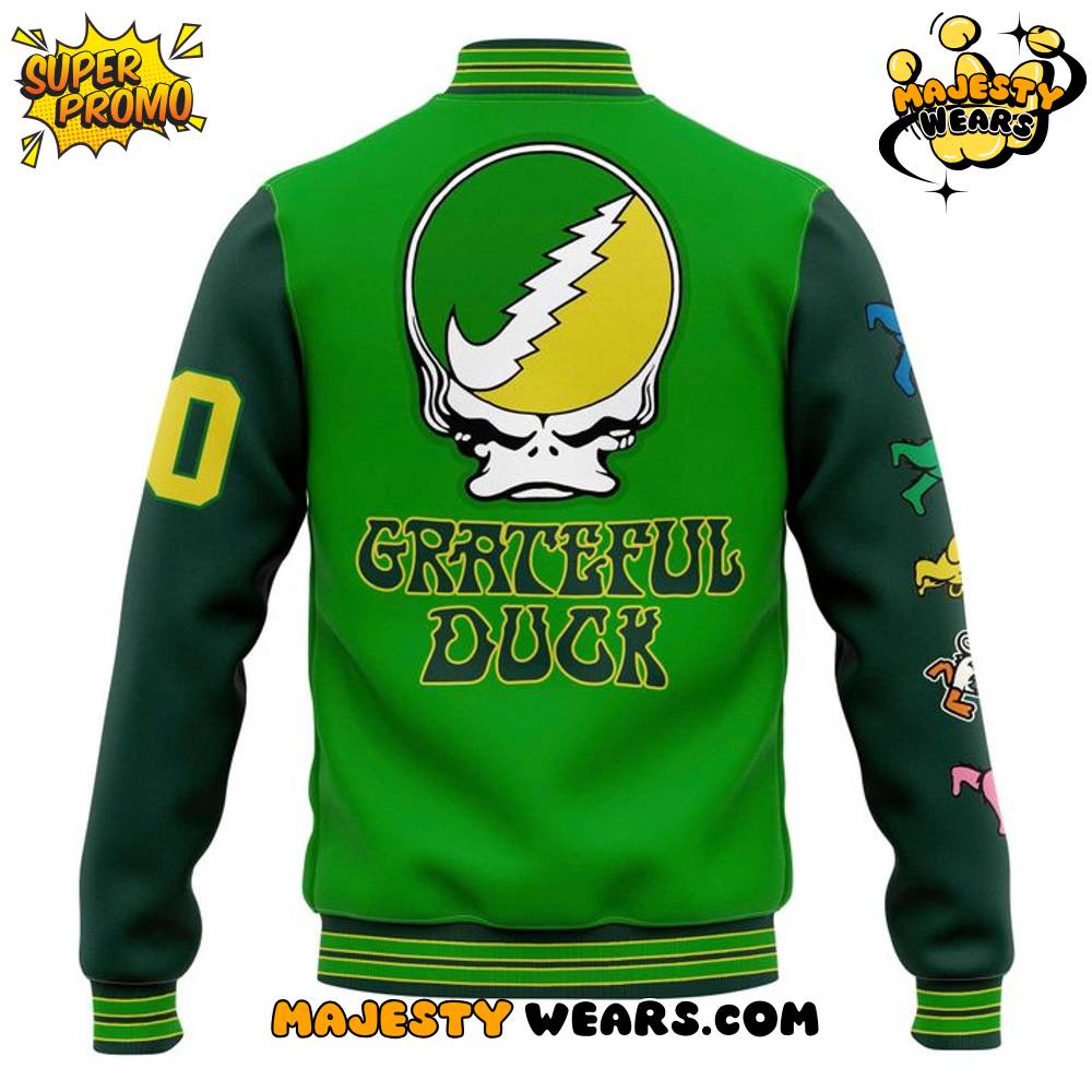 Oregon Ducks “Tie-Dye Out” Grateful Ducks Special Baseball Jacket Oregon Ducks “Tie-Dye Out” Grateful Ducks Special Baseball Jacket