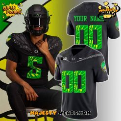 Oregon Ducks x Grateful Dead 60th Anniversary Custom Football Jersey