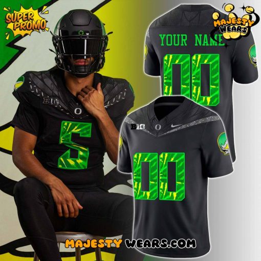 Oregon Ducks x Grateful Dead 60th Anniversary Custom Football Jersey