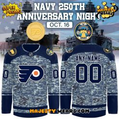 Philadelphia Flyers x Navy 250th Anniversary Night Custom Hockey Jersey