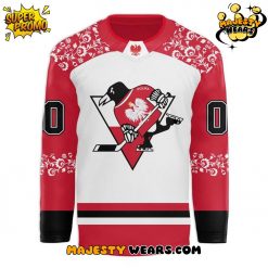 Pittsburgh Penguins x 2025 Polish Heritage Custom Hockey Jersey