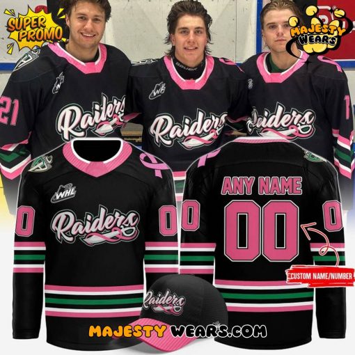 Prince Albert Raiders x 2025 Cancer Awareness Night Custom Hockey Jersey
