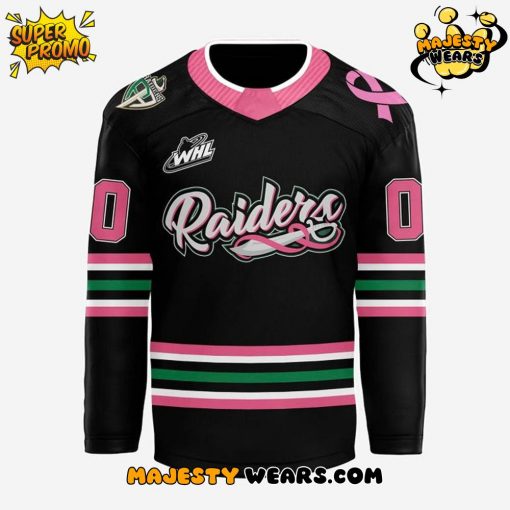 Prince Albert Raiders x 2025 Cancer Awareness Night Custom Hockey Jersey