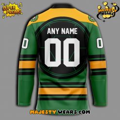 Providence Bruins Turtle Powered RI Comic Con Custom Hockey Jersey