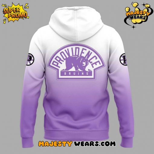 Providence Bruins x 2025 Hockey Fight Cancer Special Hoodie