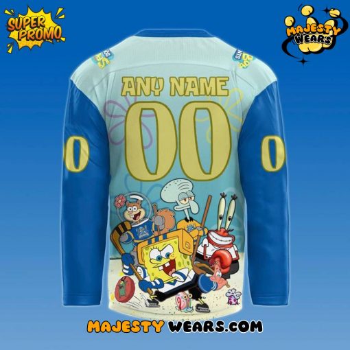 Roanoke Rail Yard Dawgs x SpongeBob Squarepants New 2025 Hockey Jersey