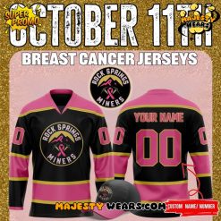 Rock Springs Miners Breast Cancer Awareness Month Custom Hockey Jersey