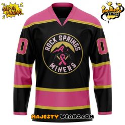 Rock Springs Miners Breast Cancer Awareness Month Custom Hockey Jersey