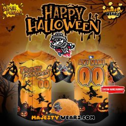 Rocket City Trash Pandas Happy Halloween Custom Baseball Jersey